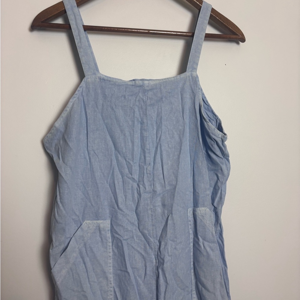 Universal Thread Light Blue Chambray Linen Blend … - image 3